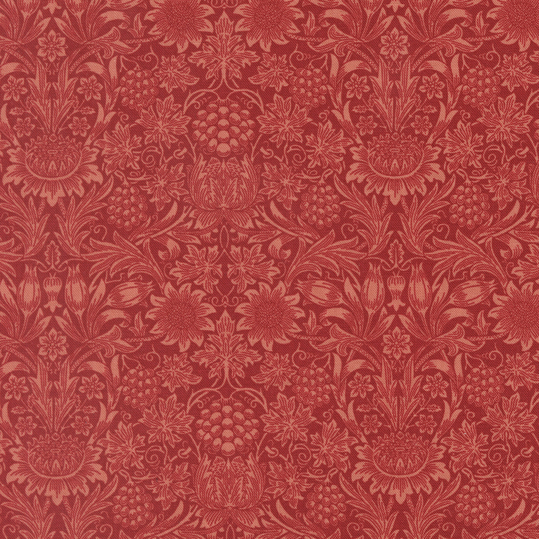 Morris Muse Russet Sunflower Damask