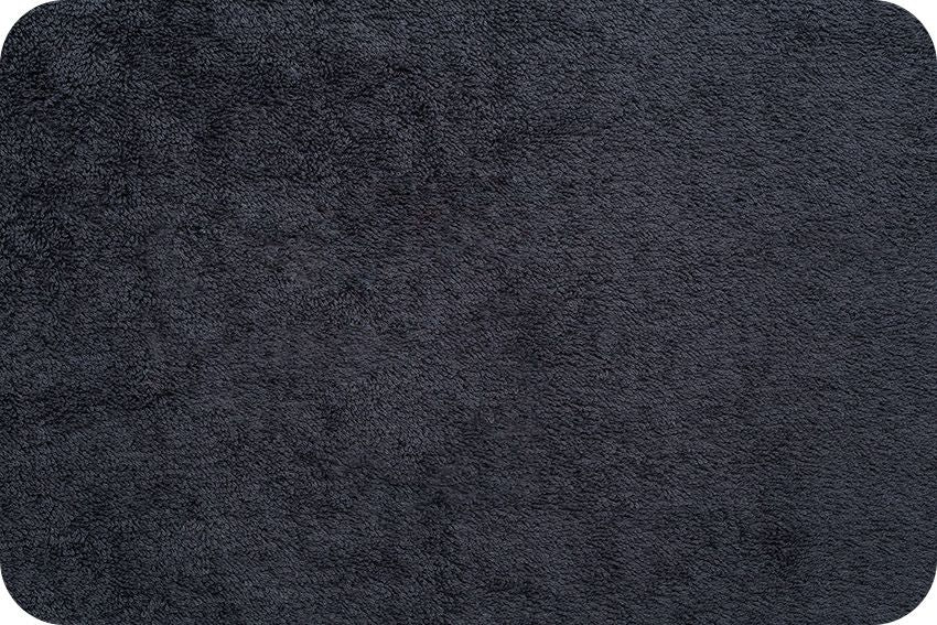 Terry Cloth Black Fabric