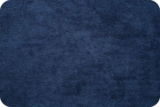 Terry Cloth Navy Fabric