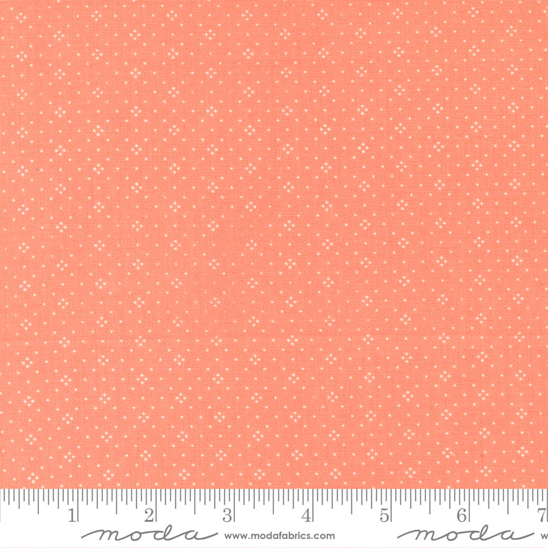 Eyelet Basic Dot Foulard Shirting Peach scale