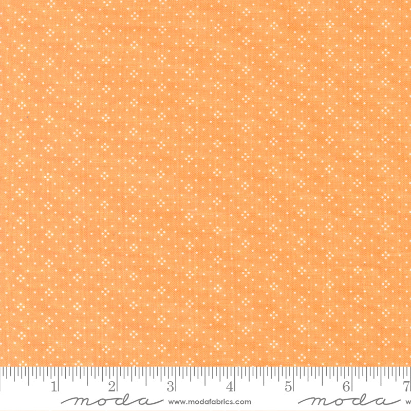 Eyelet Basic Dot Foulard Shirting Orange scale