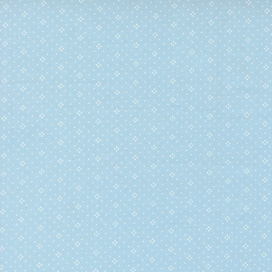 Eyelet Forget Me Not Light Blue by Fig Tree Co for Moda