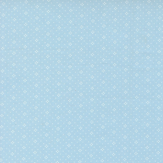 Eyelet Forget Me Not Light Blue by Fig Tree Co for Moda