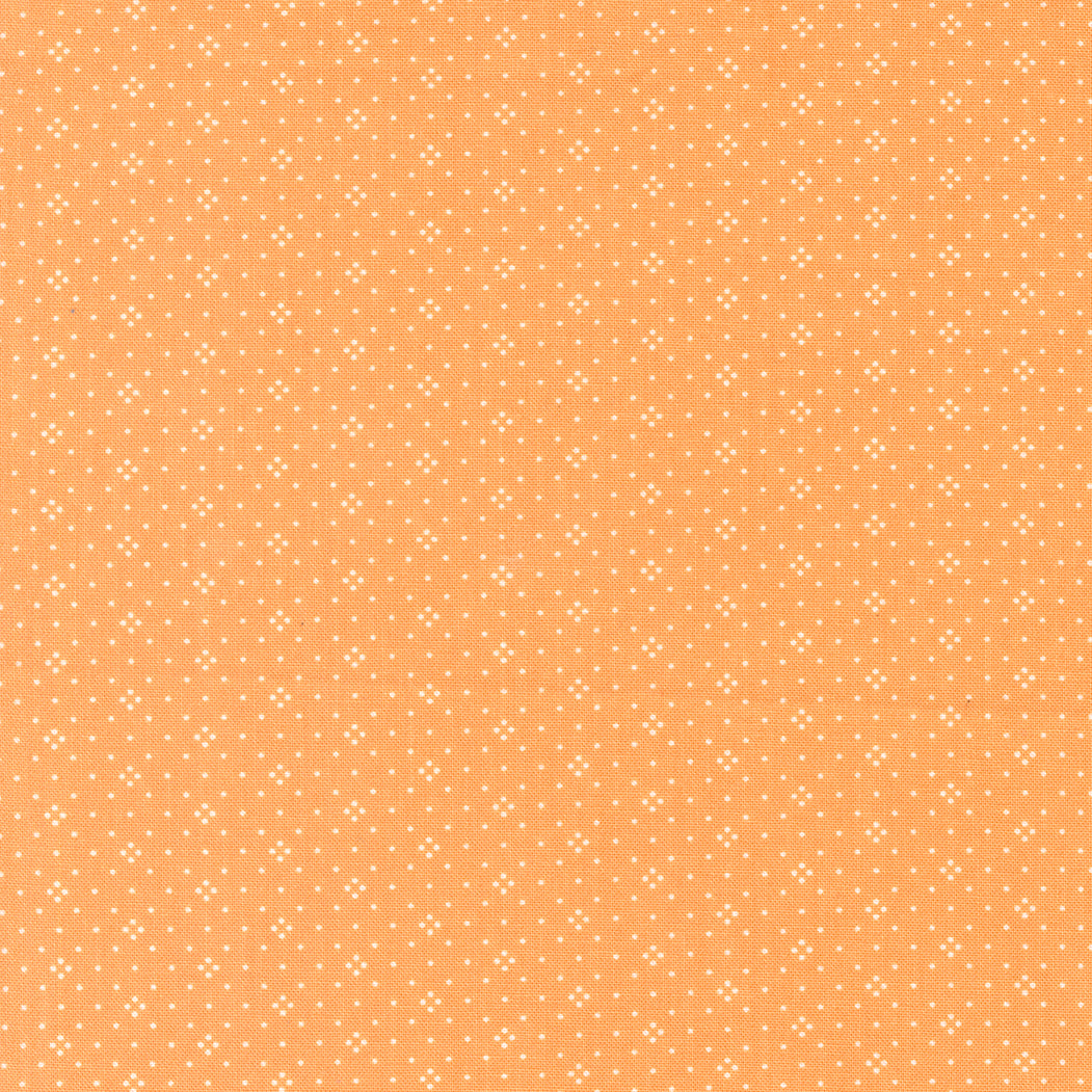 Eyelet Basic Dot Foulard Shirting Orange by Fig Tree Co for Moda