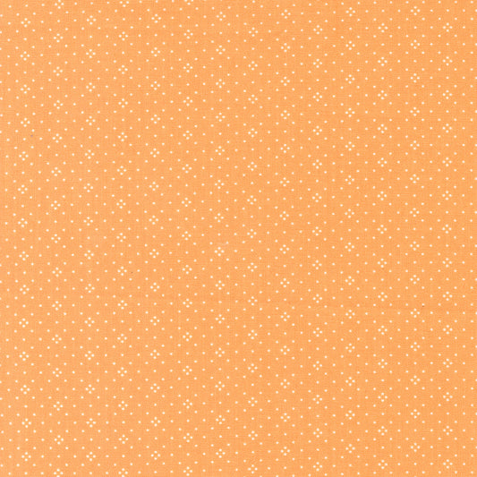Eyelet Basic Dot Foulard Shirting Orange by Fig Tree Co for Moda