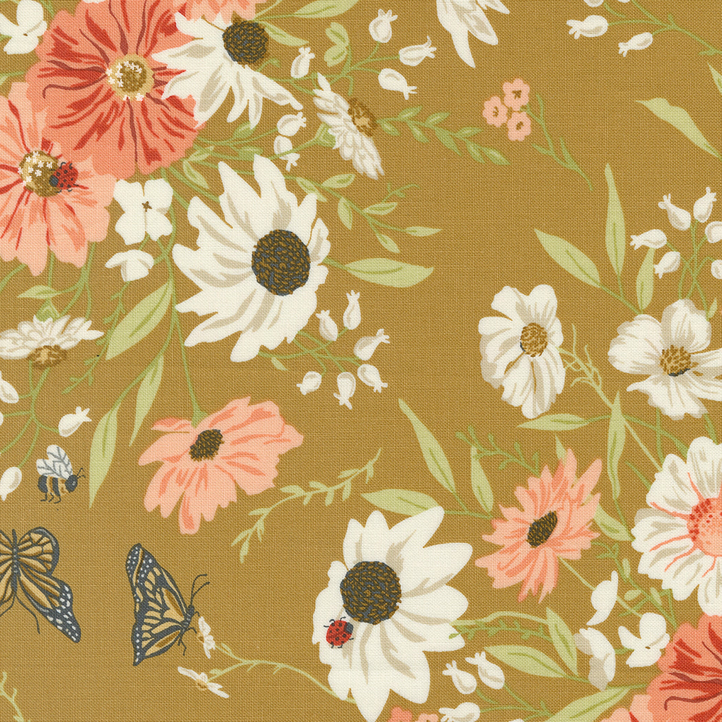 Farmstead Farm Fresh Flowers Florals Haystack by Stacy Iest Hsu for Moda Fabric 20900-24