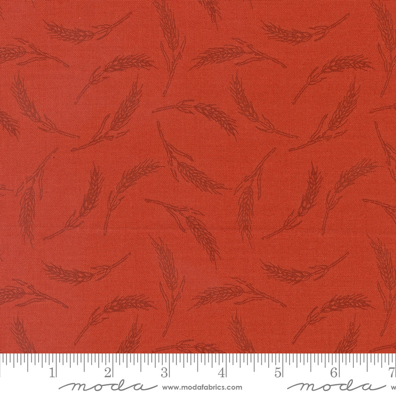 Farmstead Fields of Gold Cotton Copper by Stacy Iest Hsu for Moda Fabric 20905-22 scale