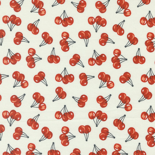 Farmstead Farm Fresh Cherries Novelty Cherries Porcelain by Stacy Iest Hsu for Moda Fabric 20906-11