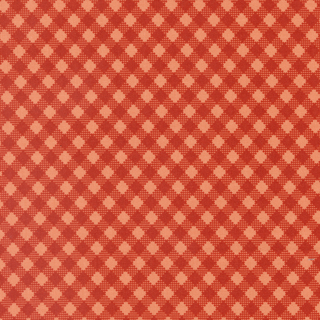 Farmstead Gingham Checks and Plaids Copper by Stacy Iest Hsu for Moda Fabric 20907-22