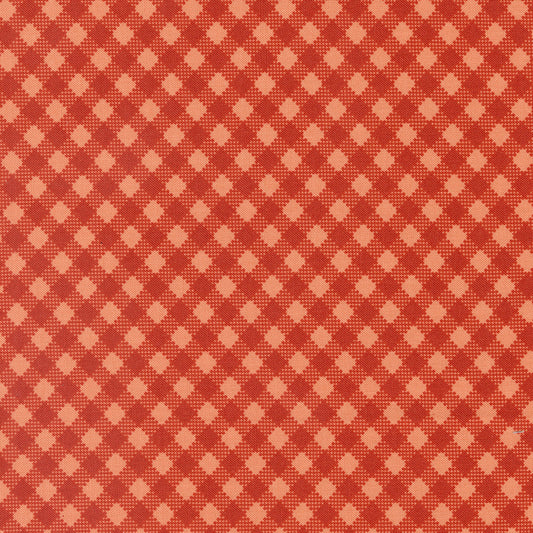 Farmstead Gingham Checks and Plaids Copper by Stacy Iest Hsu for Moda Fabric 20907-22