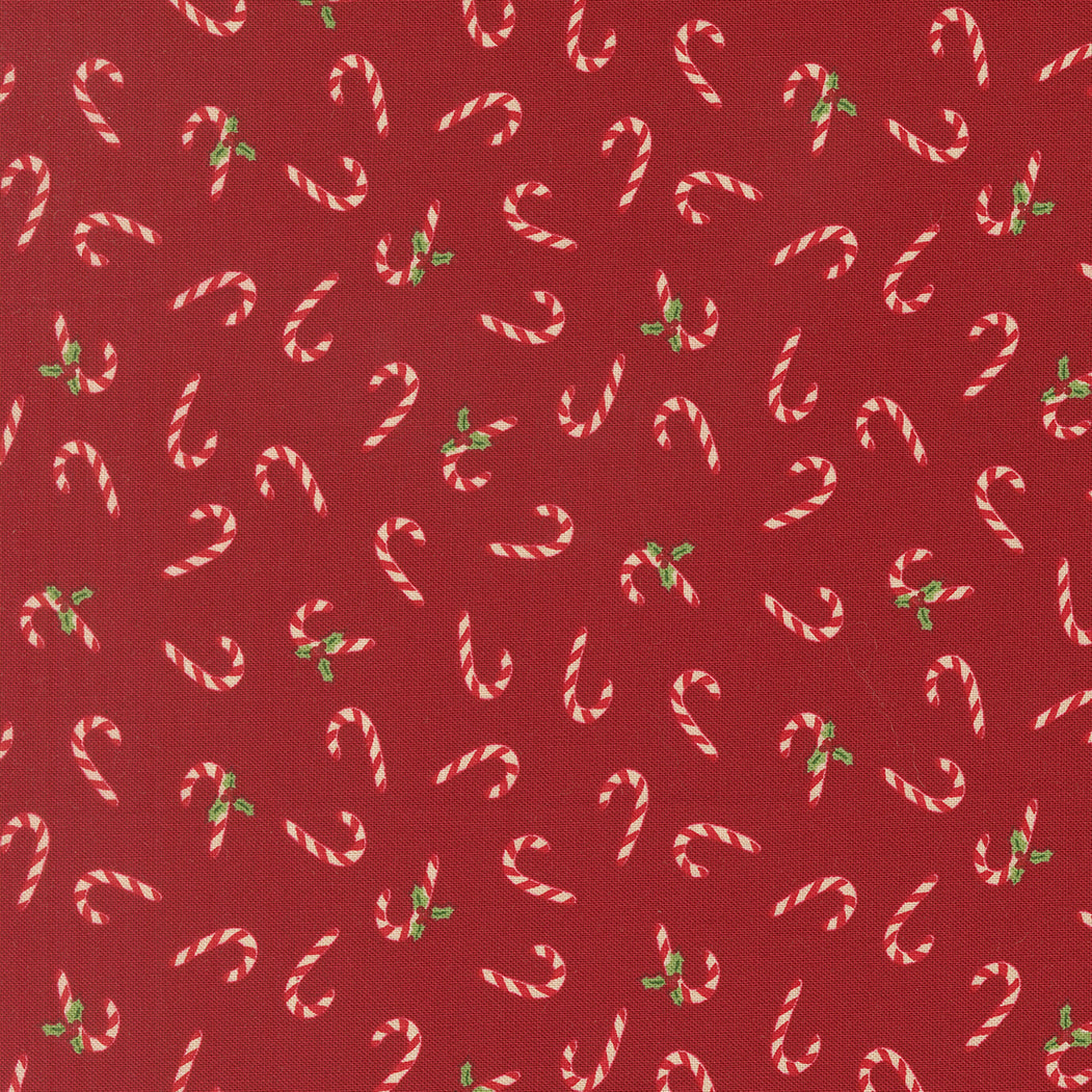Holiday Cheer Candy Cane Novelty Cardinal by Stacy Lest Hsu for Moda Fabrics 20975-18