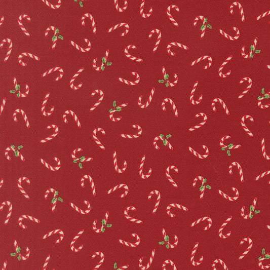 Holiday Cheer Candy Cane Novelty Cardinal by Stacy Lest Hsu for Moda Fabrics 20975-18