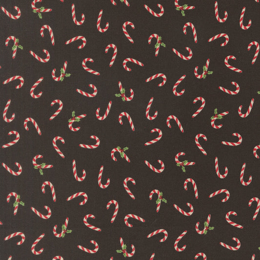 Holiday Cheer Candy Cane Novelty Midnight by Stacy Lest Hsu for Moda Fabrics 20975-20