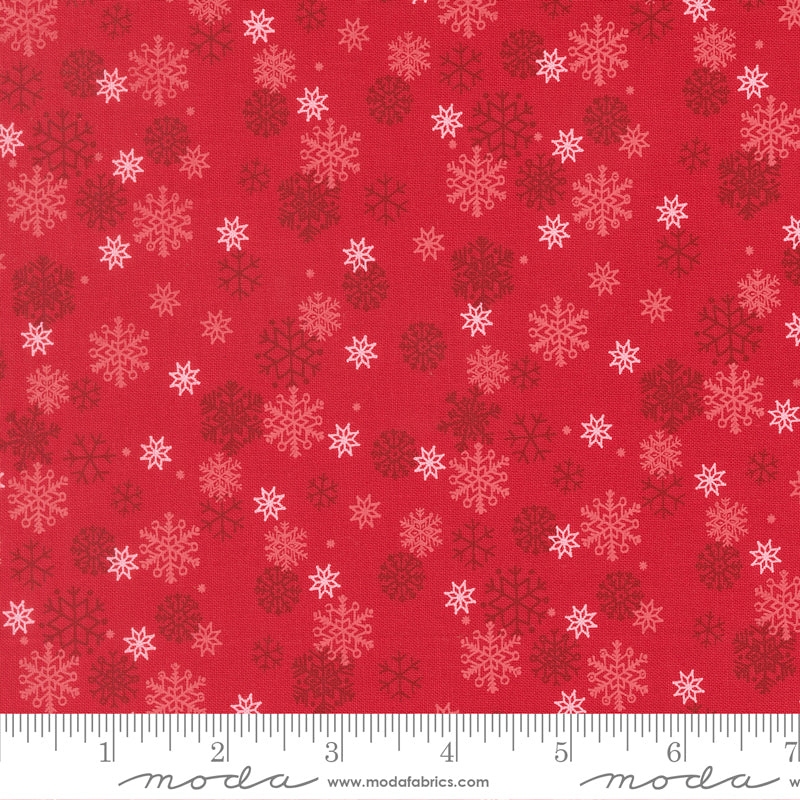 Holiday Cheer Snow Flurry Blenders Snowflake Poinsettia by Stacy Lest Hsu for Moda Fabrics 20976-17 scale