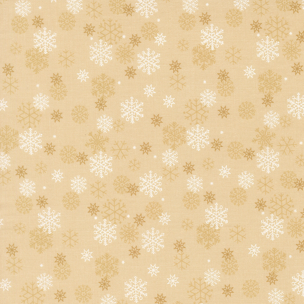 Holiday Cheer Snow Flurry Blenders Snowflake Natural by Stacy Lest Hsu for Moda Fabrics 20976-11