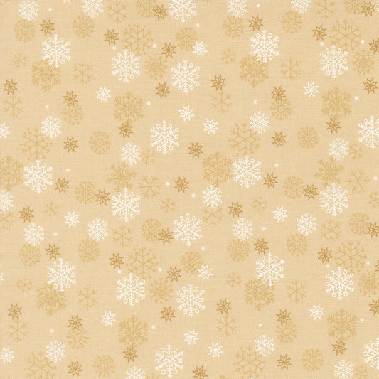 Holiday Cheer Snow Flurry Blenders Snowflake Natural by Stacy Lest Hsu for Moda Fabrics 20976-11