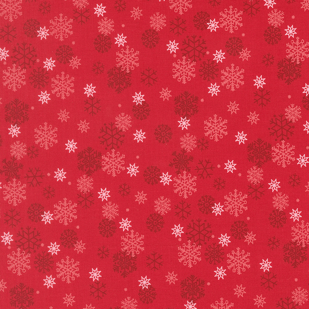Holiday Cheer Snow Flurry Blenders Snowflake Poinsettia by Stacy Lest Hsu for Moda Fabrics 20976-17