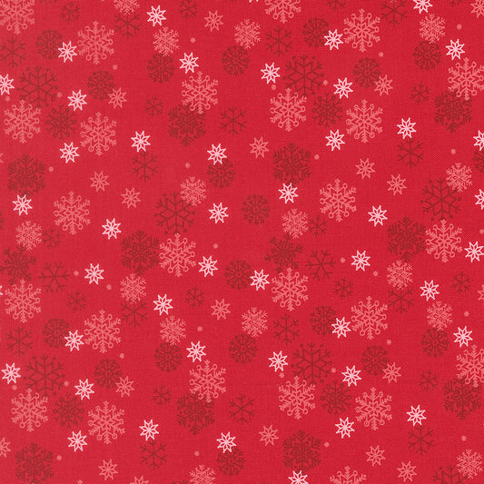 Holiday Cheer Snow Flurry Blenders Snowflake Poinsettia by Stacy Lest Hsu for Moda Fabrics 20976-17