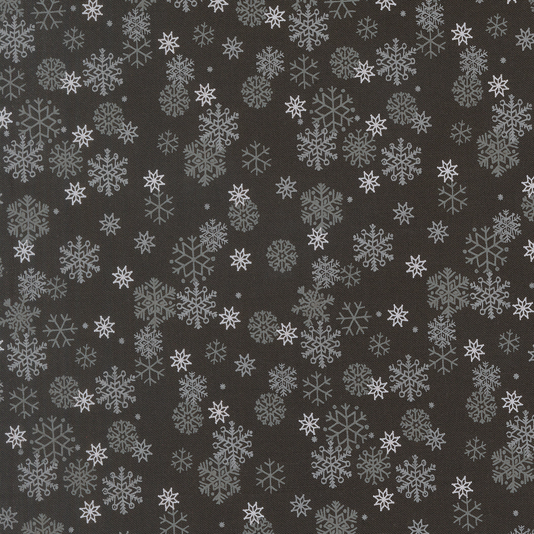 Holiday Cheer Snow Flurry Blenders Snowflake Midnight by Stacy Lest Hsu for Moda Fabrics 20976-20