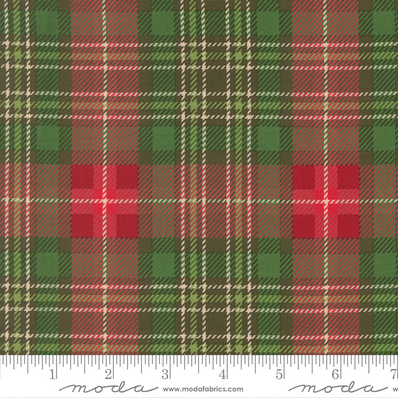 Holiday Cheer Christmas Plaid Checks and Plaids Evergreen by Stacy Lest Hsu for Moda Fabrics 20977-14 scale