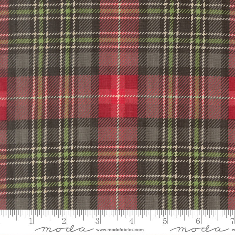 Holiday Cheer Christmas Plaid Checks and Plaids Coal by Stacy Lest Hsu for Moda Fabrics 20977-19 scale