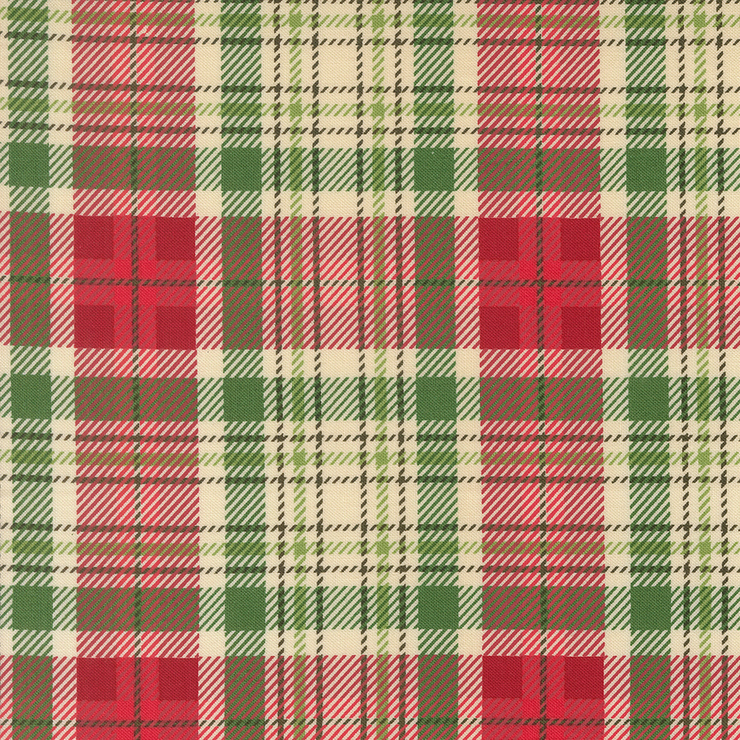 Holiday Cheer Christmas Plaid Checks and Plaids Natural by Stacy Lest Hsu for Moda Fabrics 20977-11