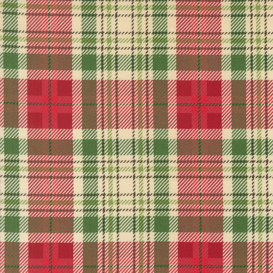 Holiday Cheer Christmas Plaid Checks and Plaids Natural by Stacy Lest Hsu for Moda Fabrics 20977-11