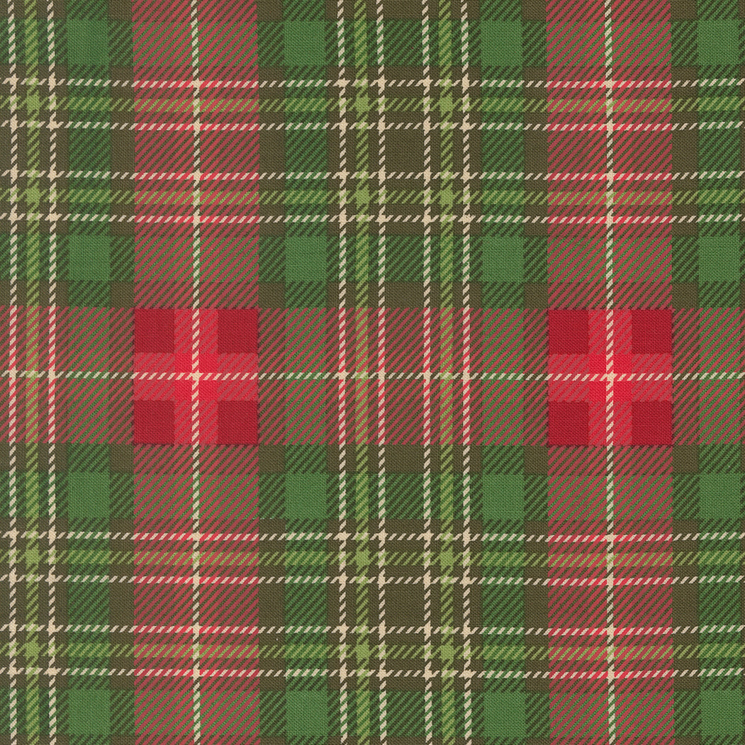 Holiday Cheer Christmas Plaid Checks and Plaids Evergreen by Stacy Lest Hsu for Moda Fabrics 20977-14