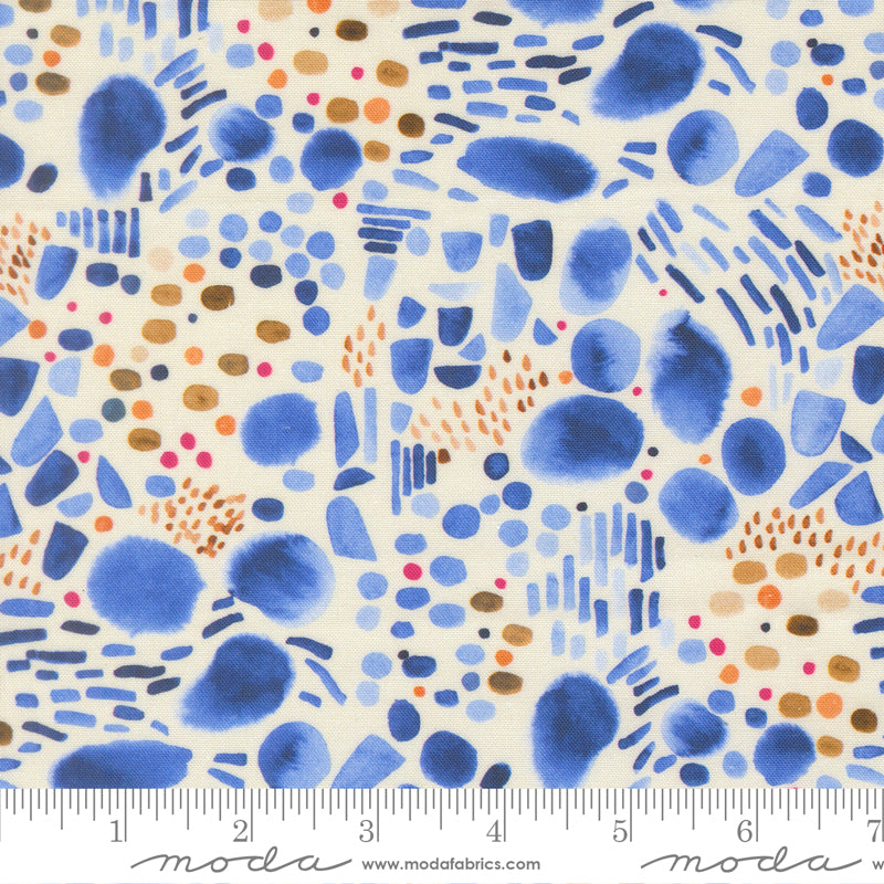Northern Brights Lake Pebbles Blenders Watercolor Cloud by Amarilys Henderson for Moda Fabrics 21858-11 scale