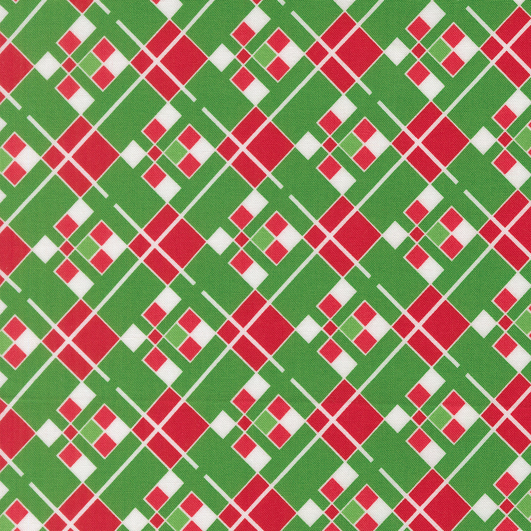 Snow Time Vintage Plaid Checks and Plaids Evergreen by Me and My Sister Designs for Moda Fabrics 22505-13
