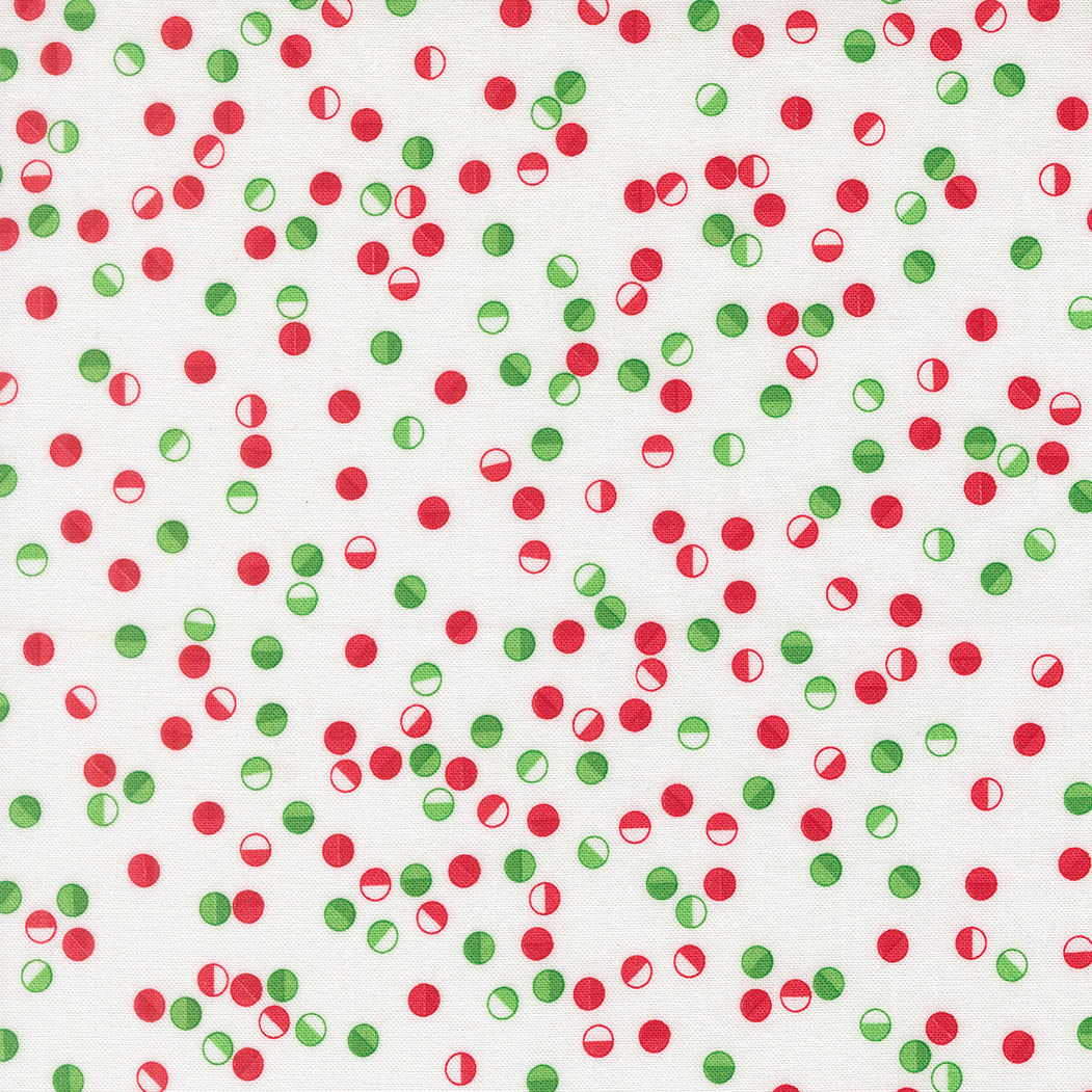 Snow Time Jolly Dot Dots Winter White by Me and My Sister Designs for Moda Fabrics 22506-11