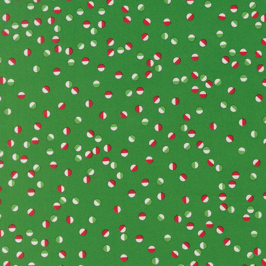 Snow Time Jolly Dot Dots Evergreen by Me and My Sister Designs for Moda Fabrics 22506-13