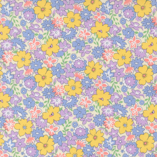 30s Playtime Bouncy Floral Pastel by Linzee McCray for Moda Fabrics 23370-22
