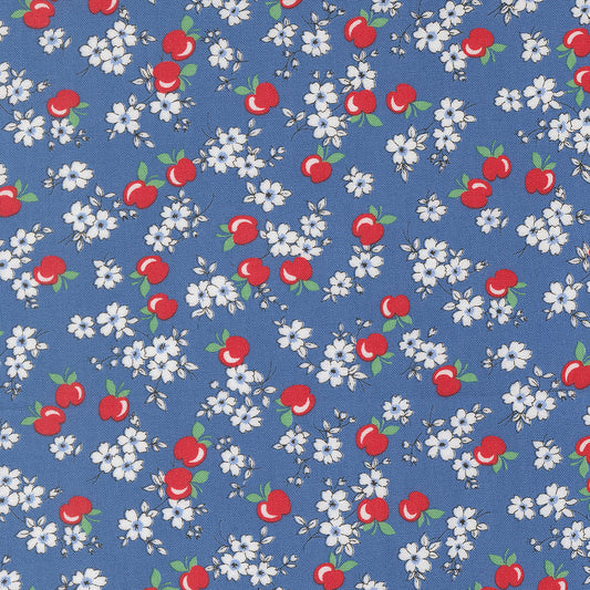 30s Playtime Apple Blossum Bluebell by Linzee McCray for Moda Fabrics 23371-18