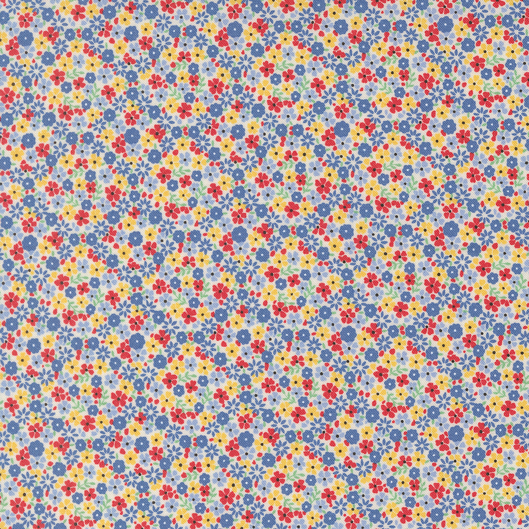 30s Playtime Cute Calico Primary by Linzee McCray for Moda Fabrics 23374-11