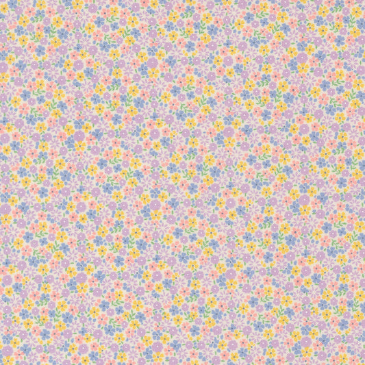 30s Playtime Cute Calico Pastel by Linzee McCray for Moda Fabrics 23374-22 scale