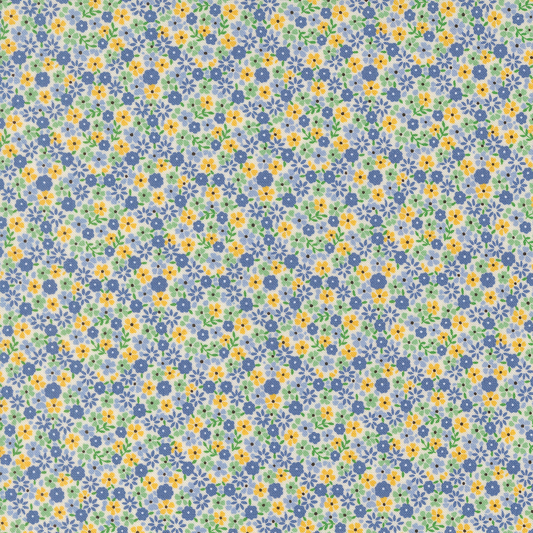 30s Playtime Cute Calico Aloe by Linzee McCray for Moda Fabrics 23374-26