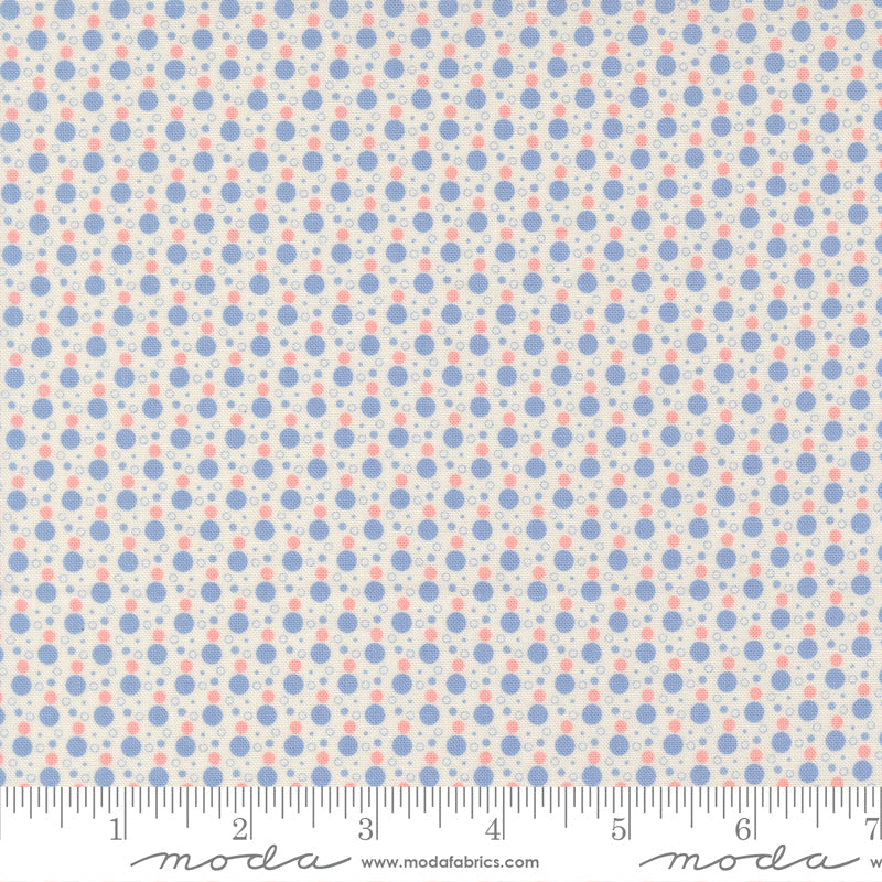 30s Playtime Bubbly Dots Dots Pastel by Linzee McCray for Moda Fabrics 23376-22 scale