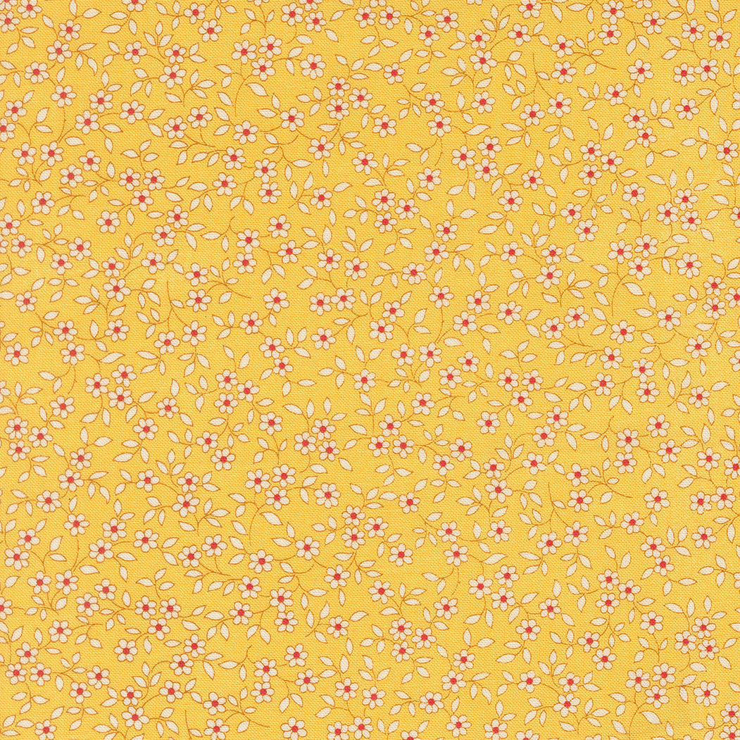 30s Playtime Blooming Vines Ditsy Sunshine by Linzee McCray for Moda Fabrics 23378-15
