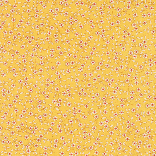 30s Playtime Blooming Vines Ditsy Sunshine by Linzee McCray for Moda Fabrics 23378-15