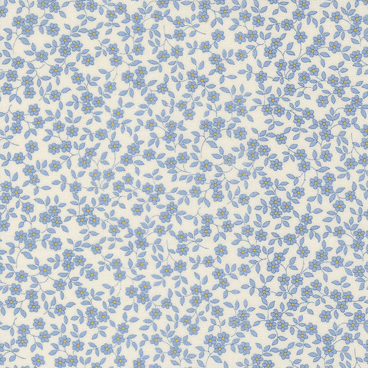 30s Playtime Blooming Vines Ditsy Sky by Linzee McCray for Moda Fabrics 23378-27