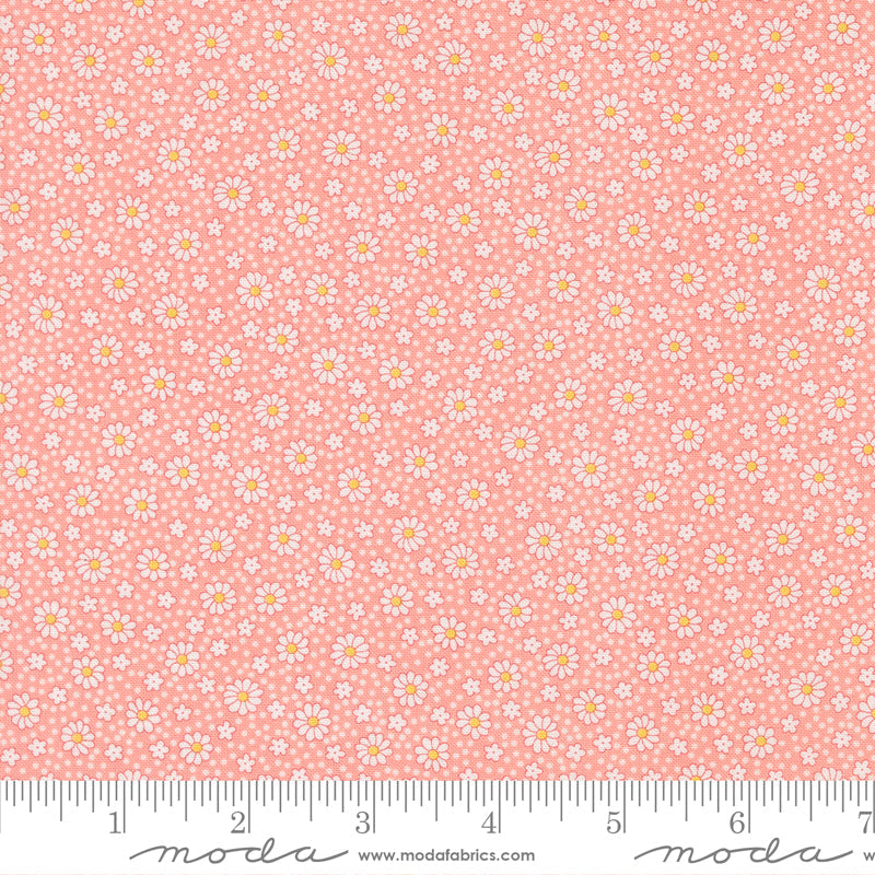 30s Playtime Dotty Daisy Ditsy Dots Petal by Linzee McCray for Moda Fabrics 23379-13 scale