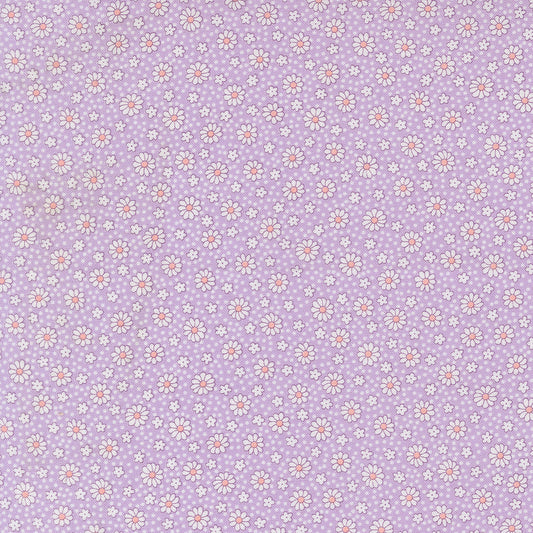 30s Playtime Dotty Daisy Ditsy Dots Lilac by Linzee McCray for Moda Fabrics 23379-12