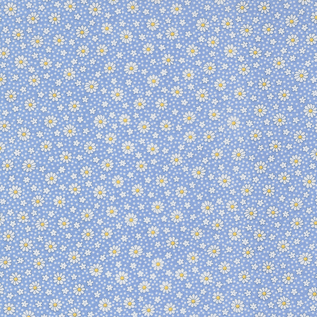 30s Playtime Dotty Daisy Ditsy Dots Sky by Linzee McCray for Moda Fabrics 23379-17