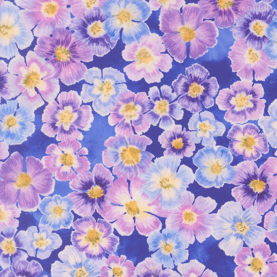 Delphinium Auricula Florals AGAPANTHUS by Janet Clare for Moda 24650-15