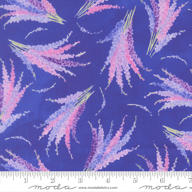Delphinium Larkspur Florals AGAPANTHUS by Janet Clare for Moda 24652-16 scale
