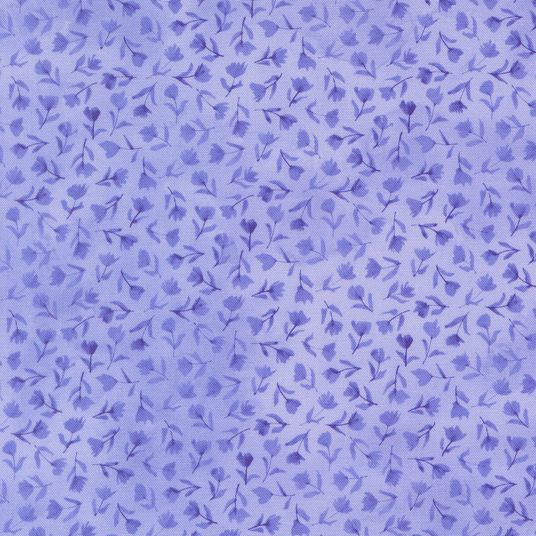 Delphinium Sea Pink Small Floral BLUEBELL by Janet Clare for Moda 24654-13