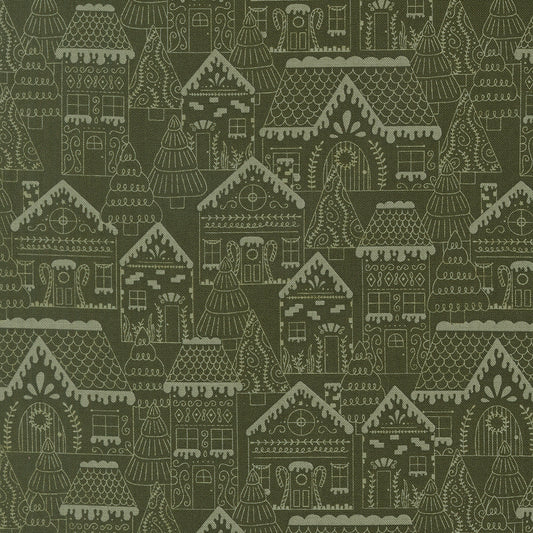 Gingerbread Lane Gingerbread Lane Landscape and Nature Pine  by Kileys Quilt Room for Moda Fabrics 26150-15