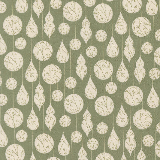 Gingerbread Lane Crystal Ornaments Novelty Mistletoe by Kileys Quilt Room for Moda Fabrics 26151-13
