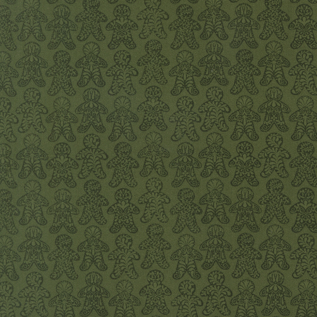 Gingerbread Lane Gingerbread Dance Novelty Holly by Kileys Quilt Room for Moda Fabrics 26152-14